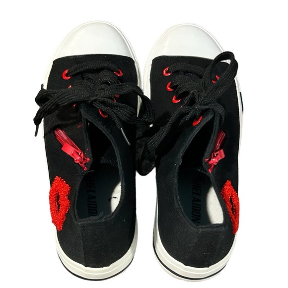 Shelaidon Lace Up Red Lips Zipper On The Side Shoes Size 39 (8) - Picture 5 of 7